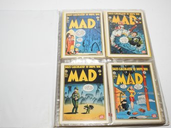 Binder Of Vintage Mad Magazine Trading Cards Multiple Cards In Each Pouch Not Photographed