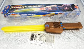 WORKING Mattel 1989 MOTU He-man Electronic Power Sword All Original