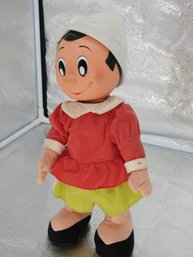 15 Inch Talking Pinocchio Rubber Head Plush Toy