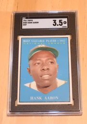 1961 Topps Hank Aaron SGC Graded Baseball Card