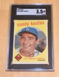 1959 Topps Sandy Koufax SGC Graded Baseball Card