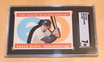 1960 Topps Roger Maris SCG 7 Baseball Card