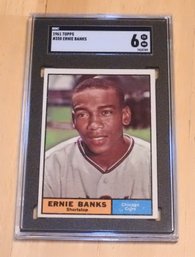 1961 Topps Ernie Banks SGC 6 Baseball Card