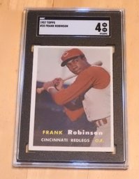 1957 Topps HOFer Frank Robinson SGC Graded Baseball Card