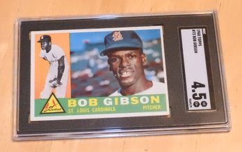 1960 Topps HOFer Bob Gibson SGC Graded Baseball Card