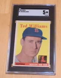 1958 Topps Ted Williams SGC 5 Baseball Card