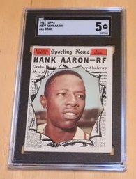 1961 Topps Hank Aaron SGC 5 Baseball Card