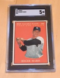 1961 Topps Roger Maris SGC 5 Baseball Card