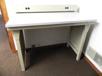 Standing Height Utility Table With Potential To Have A Power Source By Workplace Systems Inc.