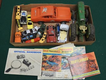 Nice Lot Of Old Toy Cars & Trucks & Old Matchbox Pamphlets