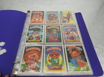 Binder Of 1980s Garbage Pail Kids Sticker Trading Cards