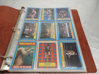 Binder Of 1985 WWF WWE Wrestling Trading Cards