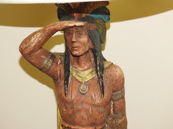 Signed 1971 Dunning Indian Chief Lamp