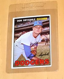 1967 Topps HOFer Don Drysdale Baseball Card