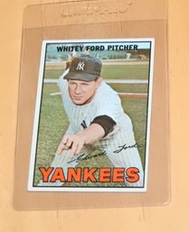 1967 Topps Whitey Ford Baseball Card