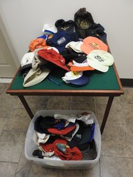 MASSIVE Lot Of Vintage Truckers Sports Caps Hats Many Different Styles