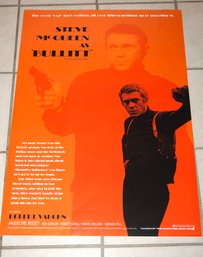 Vintage Bullitt Movie Poster 36 Inch