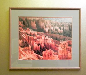 Bryce Canyon Signed David Rica?- Double Matted And Framed