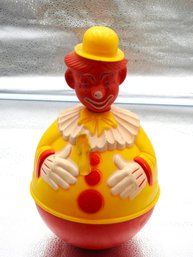 1950s Knickerbocker Roly Poly Clown Toy