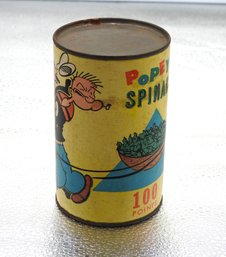 1950s Popeye Spinach 100 Point Tin Can King Features