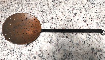 Old Copper & Wrought Iron 20 Inch Strainer