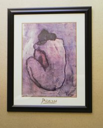 Large Picasso ' Blue Nude ' Print- Professionally Framed And Matted