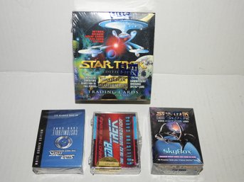 BIG Lot Of SEALED Star Trek Trading Cards Sets