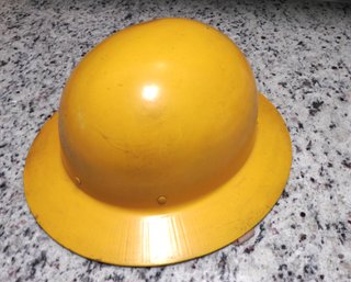 Old Skullgard Metal Industrial Helmet Property Of U.S. Government