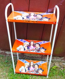 Awesome 1981 Dukes Of Hazzard 3 Tier Metal Shelf Unit Aprox 4 Ft High