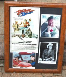 Great Signed Framed Smokey & The Bandit Display Signed By Burt Sally & Jackie