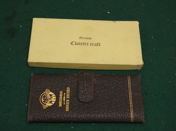 WW2 Leather Discharge Service Record Wallet
