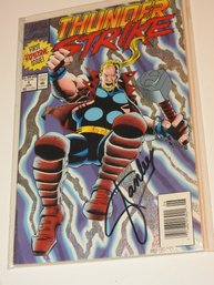 Signed Stan Lee Marvel Thunder Strike # 1 Comic Book Bagged & Boarded