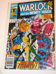 Signed Stan Lee Marvel Warlock # 9 Comic Book Bagged & Boarded