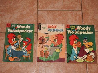 Lot Of Old Woody Woodpecker 10 Cent Comic Books