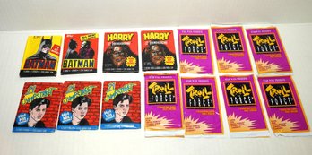 Lot Of SEALED Vintage Trading Cards Packs Batman Troll & More