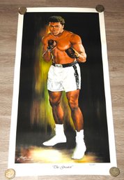 Signed & Numbered Muhamad Ali THE GREATEST  Print 36 Inch