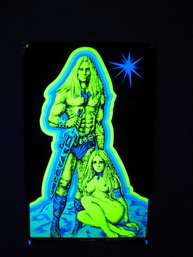 22X32 1970 Houston Blacklight MAN & WOMAN 2 Poster