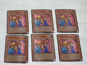 Lot Of 6 YU GI OH 1996 Toon Gemini Elf Holographic Cards With Hologram Proof