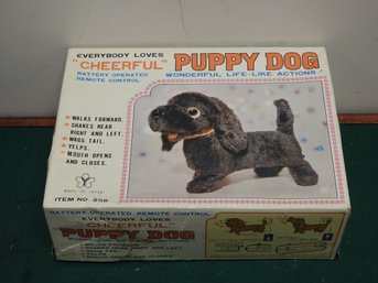 1970s Remote Control Cheerful Puppy Dog In Orig Box