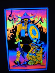 22x32 1971 Screenprint Blacklight THE CONQUERER Poster