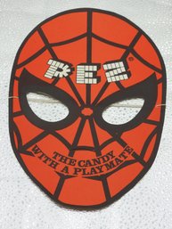 Rare Vintage Pez Candy Cardboard Spiderman Mask Nice Shape For Age