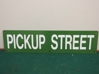 24 Inch Pickup Street Porcelain Sign
