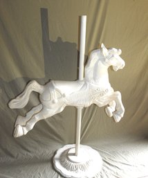 All Metal 5 Foot Tall Carnival Carousel Horse