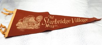 1960s Old Sturbridge Village  Felt Pennant Banner