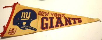 1960s NY Giants Football Felt Banner Pennant