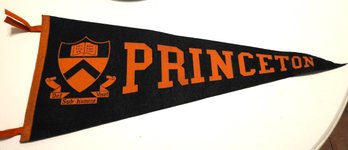 1950s Princeton College Felt Pennant Banner