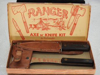1950s Kutmaster Ax And Knife Kit