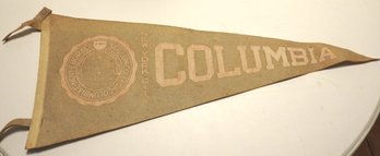 1950s Colombia College Felt Pennant Banner