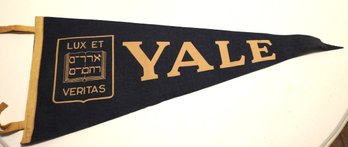 1950s Yale College Felt Banner Pennant