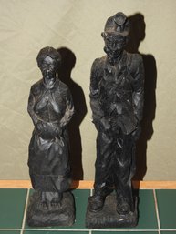 Signed Coal Miners Statues